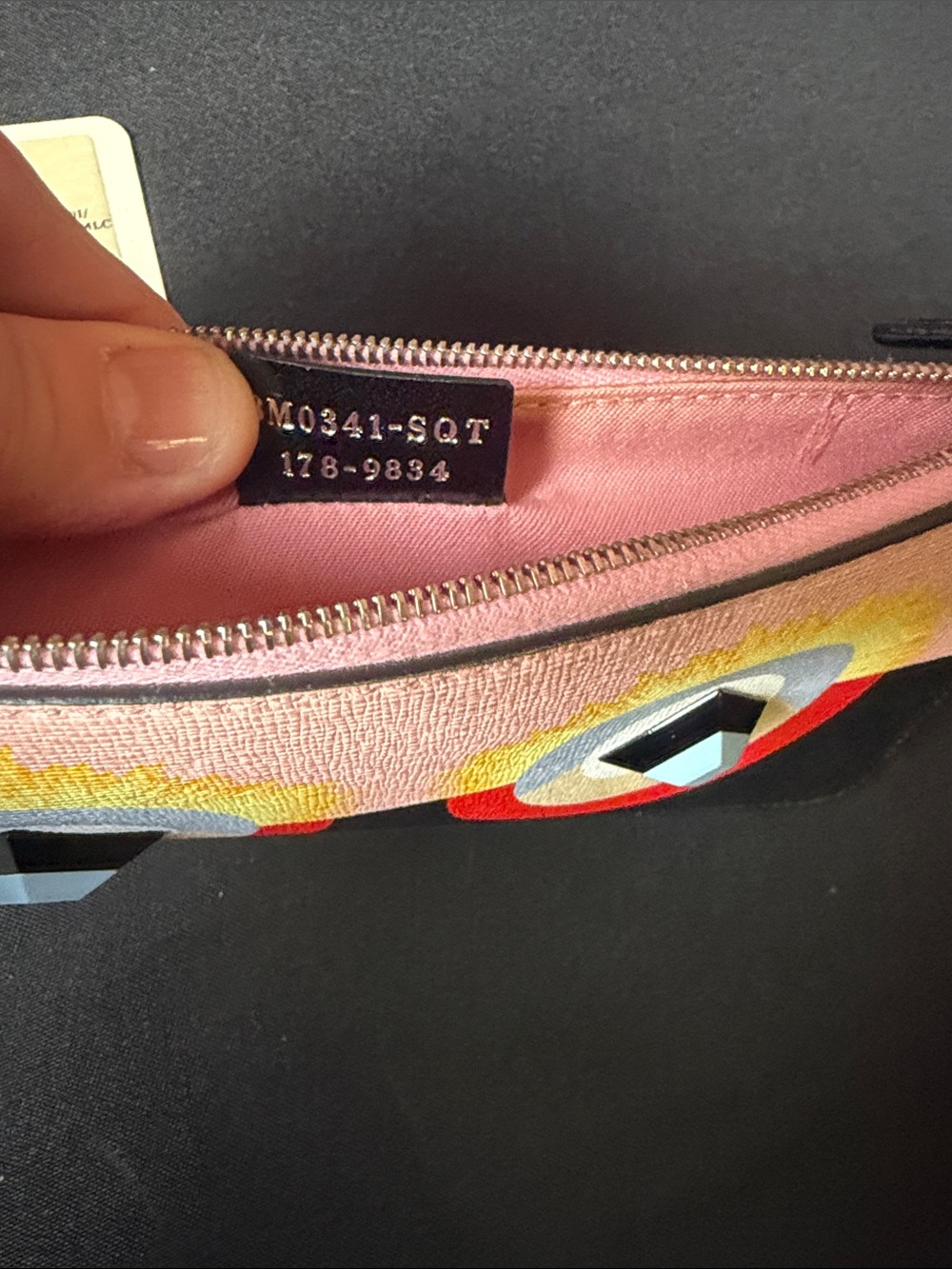Fendi Monster Flat Pouch EUC - Picture 4 of 8